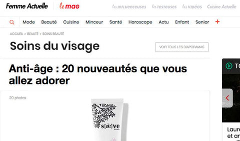 Femme Actuelle aime l’anti-âge Saeve ! - Saeve Paris