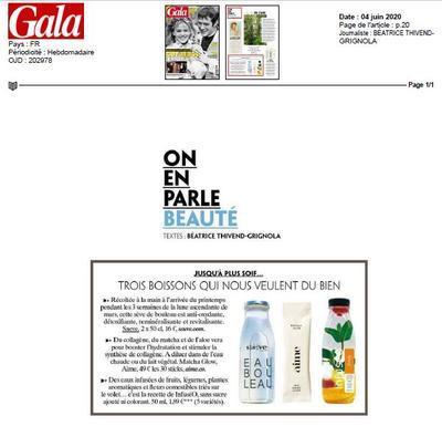 Focus sur notre cure de Sève fraîche de Bouleau bio dans GALA magazine ! - Saeve Paris