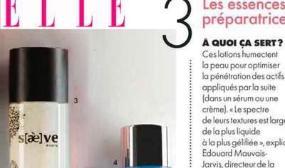 L'Essence F90 Activatrice Éclat mise en lumière dans ELLE magazine ! - Saeve Paris