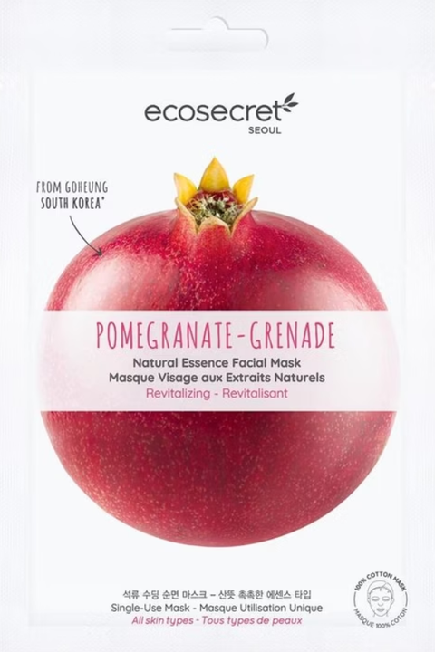 Ecosecret Seoul Masque Visage aux Extraits Naturels de Grenade